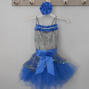 Child Intermediate Costume-  Blue & Grey New in Pkg